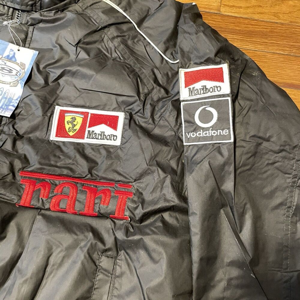 NWT Ferrari Michael Schumacher F1 Racing Jacket Black XL 8-Dragon LTD Retro - Picture 3 of 11
